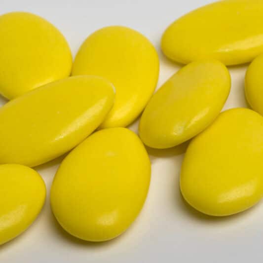 (English) DELIKET <span class=search-everything-highlight-color style=background-color:orange>Chocolate</span> Beans Dragee Yellow Color Bag Of 500GR (Yellow) - 500gr