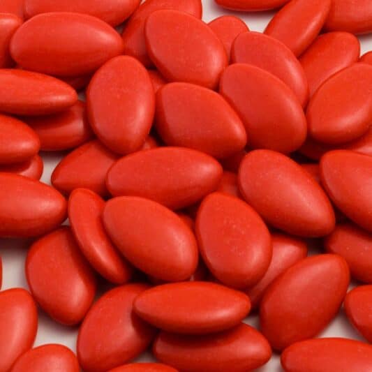 DELIKET <span class=search-everything-highlight-color style=background-color:orange>Chocolate</span> Beans Dragee Red Color Bag Of 500GR - 500gr